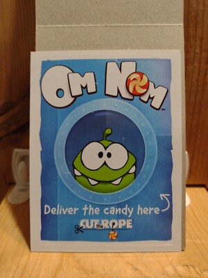  2012 CUT THE ROPE. FEED WITH CANDY Vending Machine Sticker #3.   CTR1