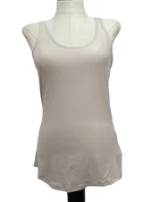 NOBO NO BOUNDARIES FITTED SUPERSOFT BEIGE SCOOP  Stretch Knit TANK SZ. Jr. L*