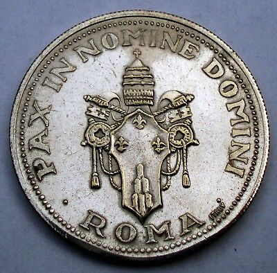 ITALY, JOANNES XXIII PONT. MAX Medal 35mm 15.7g Silver Plated