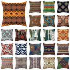 Federa etnica afroamericana vintage boho geometrica azteca copricuscino