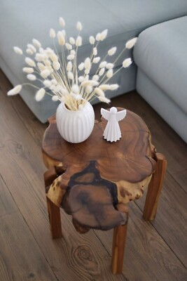 Special oleaster wood coffee table / Rustic Coffee Table / Scandi coffee table