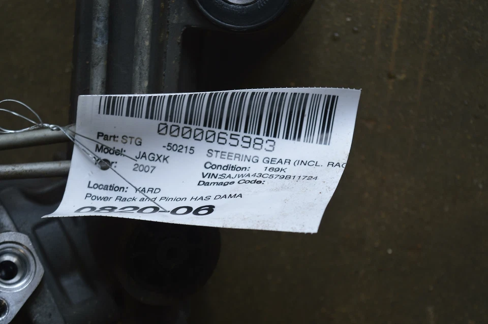 07 08 09 JAGUAR XK XKR BARRA DE DIRECCIÓN TRANSMISIÓN DE ENGRANAJES FABRICANTE DE EQUIPOS ORIGINALES VER FOTOS Foto 4 de 4