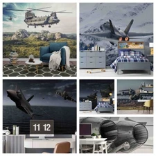 3D Fighter Landscape Self-adhesive Wallpaper Removable Wallpaper Wall Mural