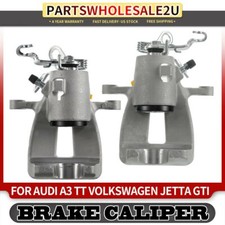 2Pcs Rear Left & Right Disc Brake Calipers for Volkswagen Jetta GTI Audi A3 TT