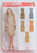 New Look K6124 Sewing Pattern Dress Multi-Size 4-16 New Uncut 2012