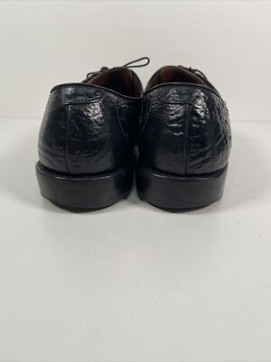 Allen Edmonds Nassau Ostendo Black Sharkskin Oxford Wingtip  display picture 1
