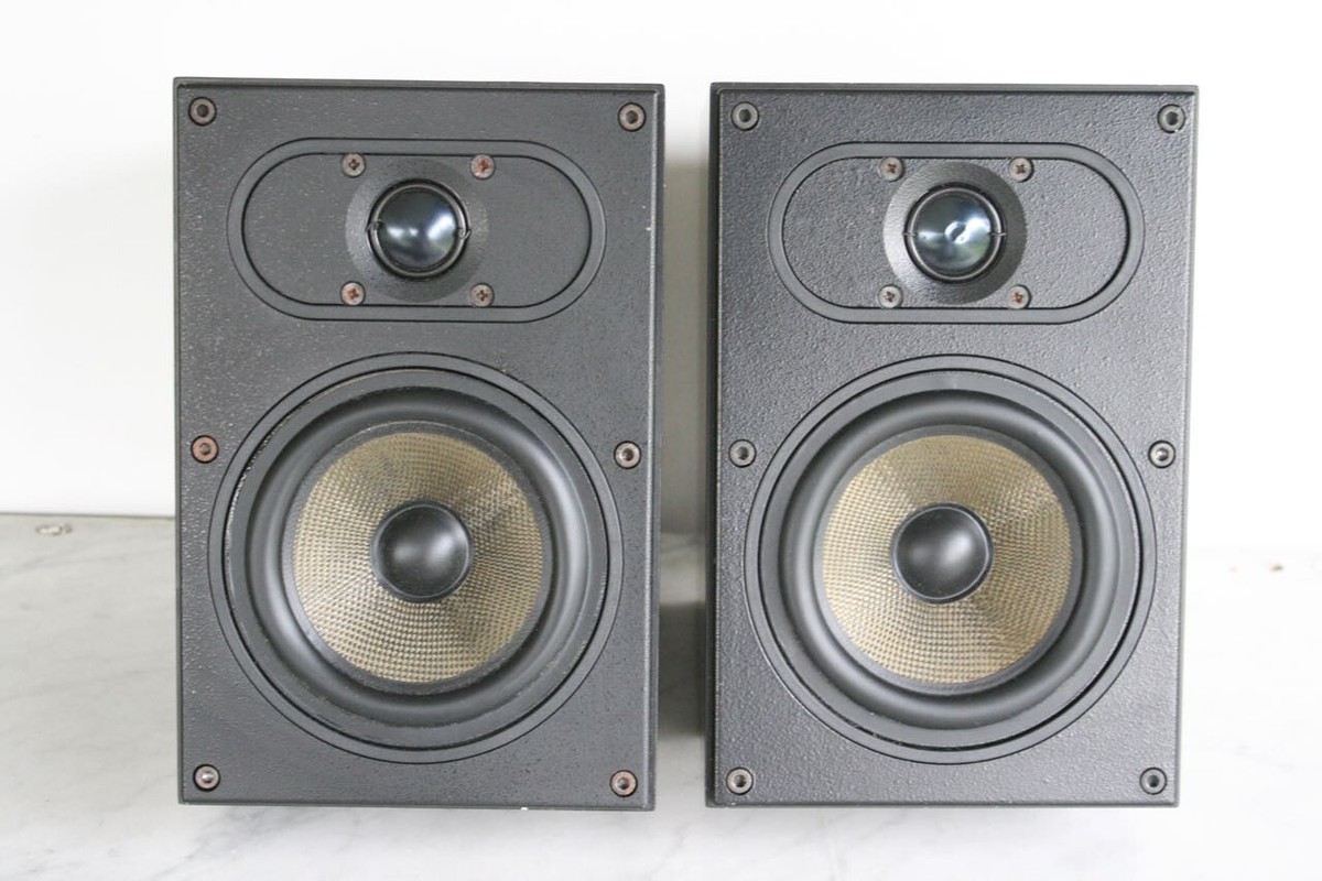 Vintage Pair of B&W Bowers & Wilkins CM1 Bookshelf Speakers Vintage Pair of B&W Bowers & Wilkins CM1 Bookshelf Speakers