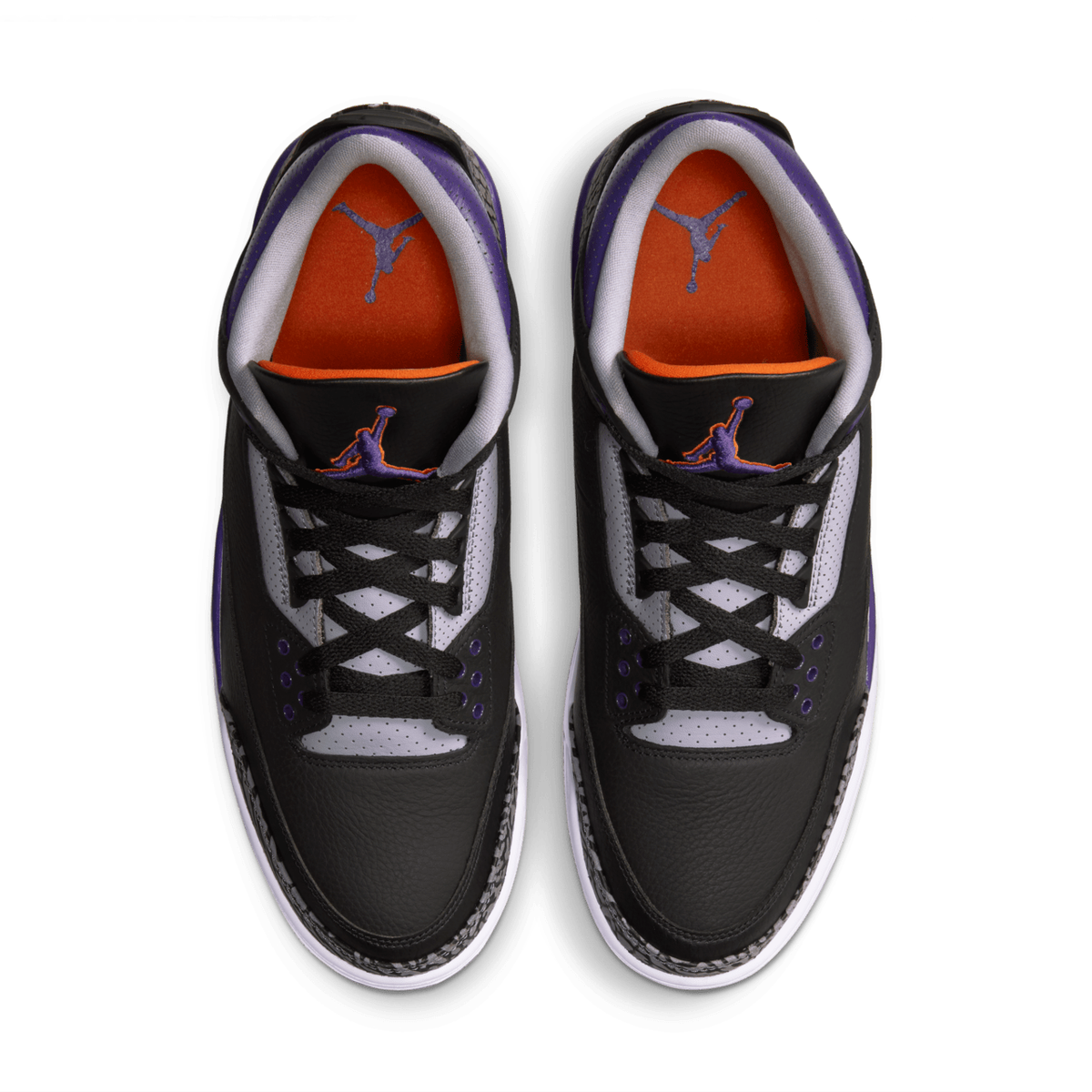 Air Jordan 3 Retro Court Purple CT8532-050 Mens 6 Sneaker Black Leather Shoes Nike Air Jordan 3 Retro  main image 4