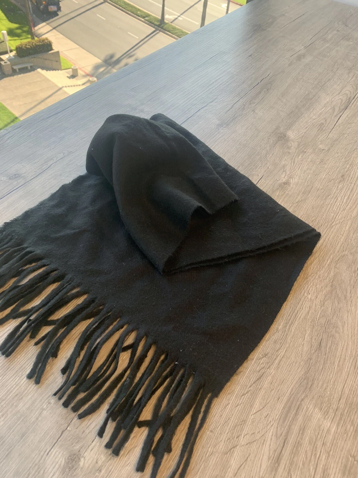 Foulard noir Christian Dior monsieur cashmaire