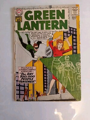 Green Lantern #7 (DC Comics July-August 1961) 1st Sinestro Appearance 