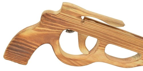 Handcrafted Wooden Shooting Rubber Band Kids Toys Gun Safe For Your Children - Picture 4 of 9
