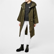 Stylish Raincoat By Ganni, Coat, Waterproof, Olive/green