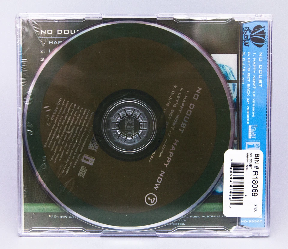 Rare "Happy Now?" No Doubt Australian Import CD Single | Brand New / Sealed ! Foto 3 de 4