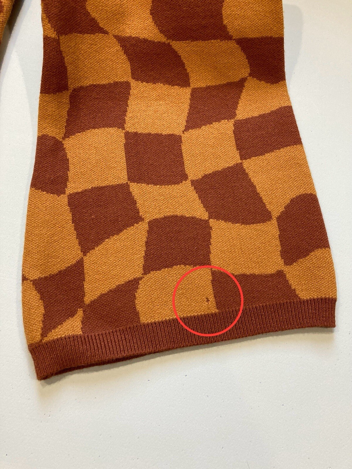 Bailey Rose Orange Tan Abstract Pattern Stretchy … - image 8