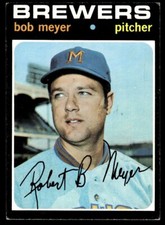 1971 Topps Baseball  Bob Meyer Milwaukee Brewers #456 EX+