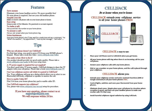 Cellphone to Home Phone Adapter, Make and Receive Cell Phone Call on Your Land - Zdjęcie 7 z 12