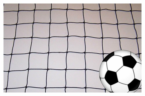 Mallas de nailon cuadradas negras de 8' x 3' de fútbol pesado e impacto duro agujeros de 4" #36 - Imagen 4 de 7