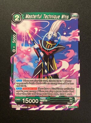 Masterful Technique Whis BT8-054 UC - Grün - Dragonball Super TCG