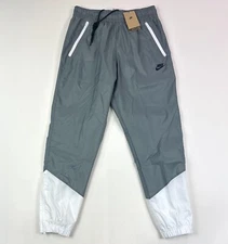 Nike Windrunner Mens Medium Gray Lined Woven Pants Track Running DX0653-084