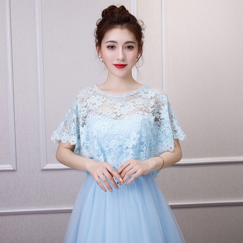 1x Elegant Lace Shrug Shawl Cape Crop Bolero for Evening Dress Women Ladies - Picture 33 of 35