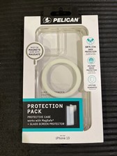 Pelican Protection Pack Clear Magsafe Case  Screen Protector For iPhone 13