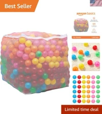 BPA Free Crush-Proof Plastic Ball, Pit Balls with Storage Bag, for Toddlers K...