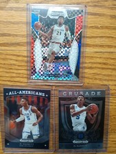 2019 Rui Hachimura Panini Prizm Draft Picks Red White Blue/99 & RJ Barrett RCs