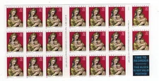 1998 32 cent Christmas Madonna complete booklet of 20 Scott #3244a,  Mint NH