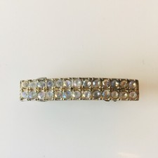 Vintage Rhinestone Hair Barrette Clip Accessory Wedding Bridal Prom Crystal