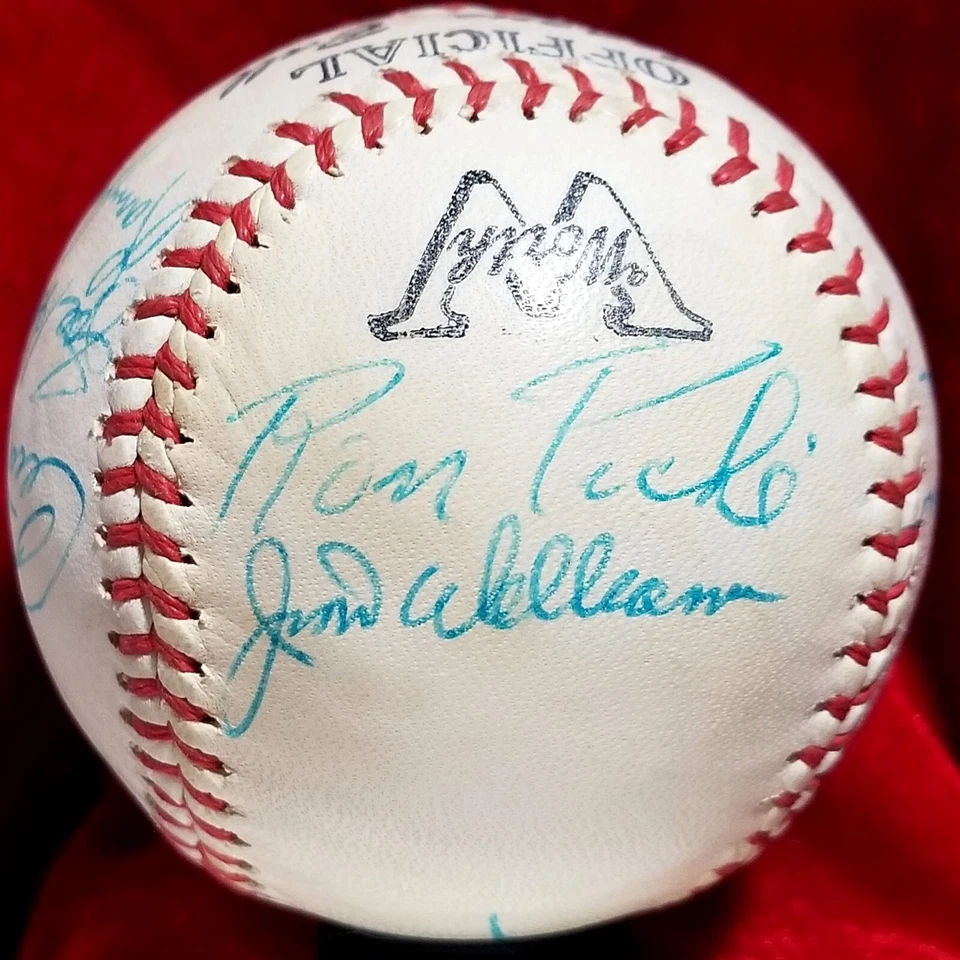 1966 St Louis Cardinals Team Signed Ball BOB GIBSON JACK BUCK 60s HOF vtg JSA - Image 4 of 4