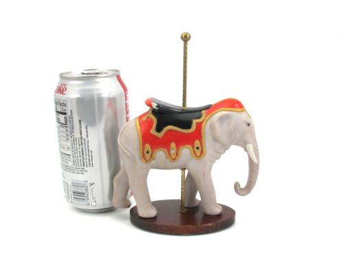 Franklin Mint Treasury of Carousel Art Porcelain Circus ELEPHANT Vintage 1988 - Picture 2 of 9