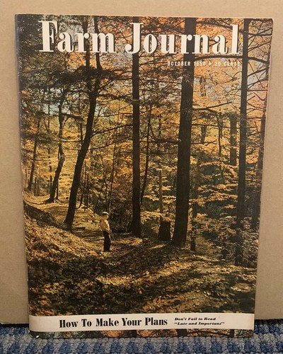 1950 October FARM JOURNAL Magazine Great Cover Story & Ads (MH136)