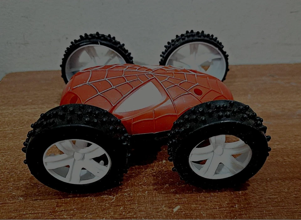 Spiderman Big Super Stylish Two-Sided Push and Stunt car for Kids (Multicolor) - Image 3 of 4