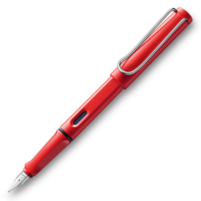 Lamy Safari Fountain Pen - Red - Fine Point - L16F Original New Pen in Lamy Box