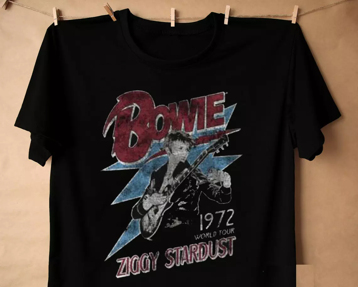 David Bowie ziggy stardust 1972 World Tour T Shirt All Size S to 5XL 1P28