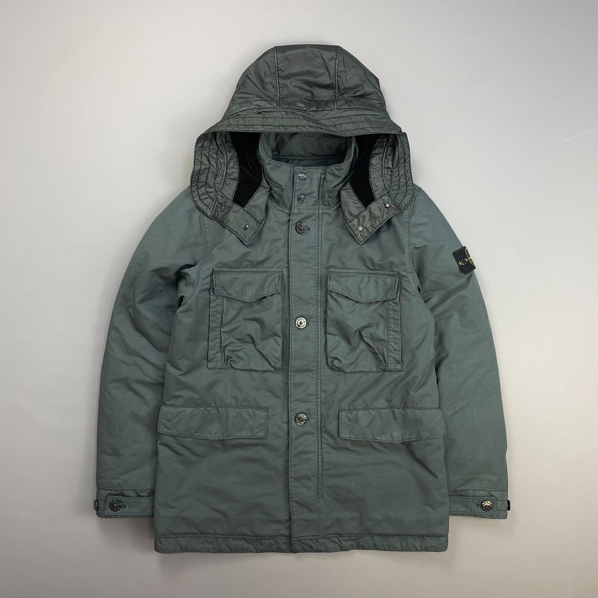 Stone Island Grey AW19 David-TC Primaloft Insulation Field Jacket
