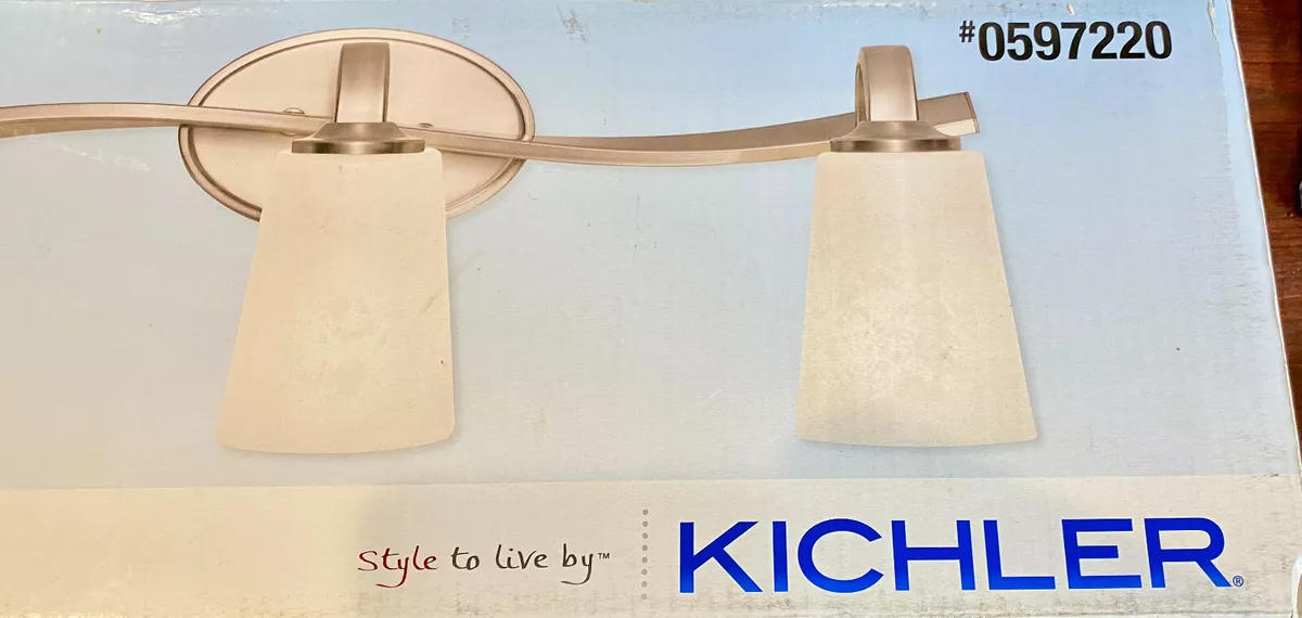 Kichler bathroom 2024 vanity lights