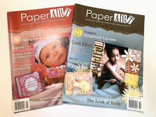 2 Paper Art Craft Magazines, 2006 Scrapbooking, Altered Art, Rubber Stamping