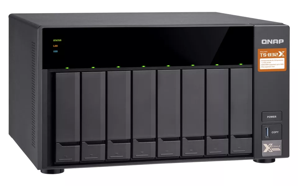 QNAP TS-832X-8G 80TB (8 X 10TB WD ULTRASTAR) 8 Bay NAS With 8GB RAM - Image 2 of 4