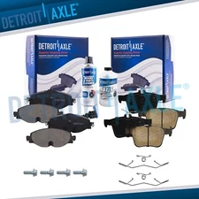 Front and Rear Ceramic Brake Pads for Audi A3 Quattro Volkswagen E-Golf Jetta
