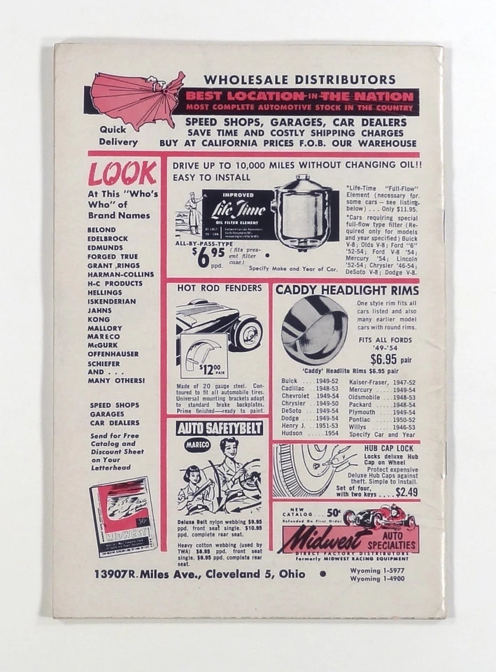 1955 Mar ROD & CUSTOM Hot Rods STRIPING Phaeton mods LIGHTENING HOLES Chevy V8 - Image 2 of 4