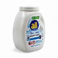 All Free Clear Mighty Pacs The Original 4 in 1 Laundry Detergent - 120 Pacs