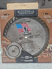 The Original Woodworking Carbide Saw Blade 10" 40 Tooth T4 Silencer