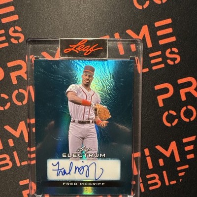 2023 Leaf Electrum Fred McGriff #BAFM1 3/6 DRAGON  Autograph 2023 HOF!!!