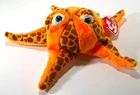 Vintage Wish the STARFISH Ty Beanie Baby Plush 2002 Blue Eyes 7 Inches