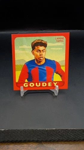 Lamine Yamal 2025 Upper Deck Goodwin Champions Goudey G-15 Mini Red /1933 Spain