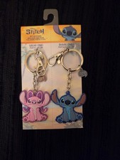 Disney Stitch Charm Necklaces BFF Set Unisex Silver Blue Pink Anime