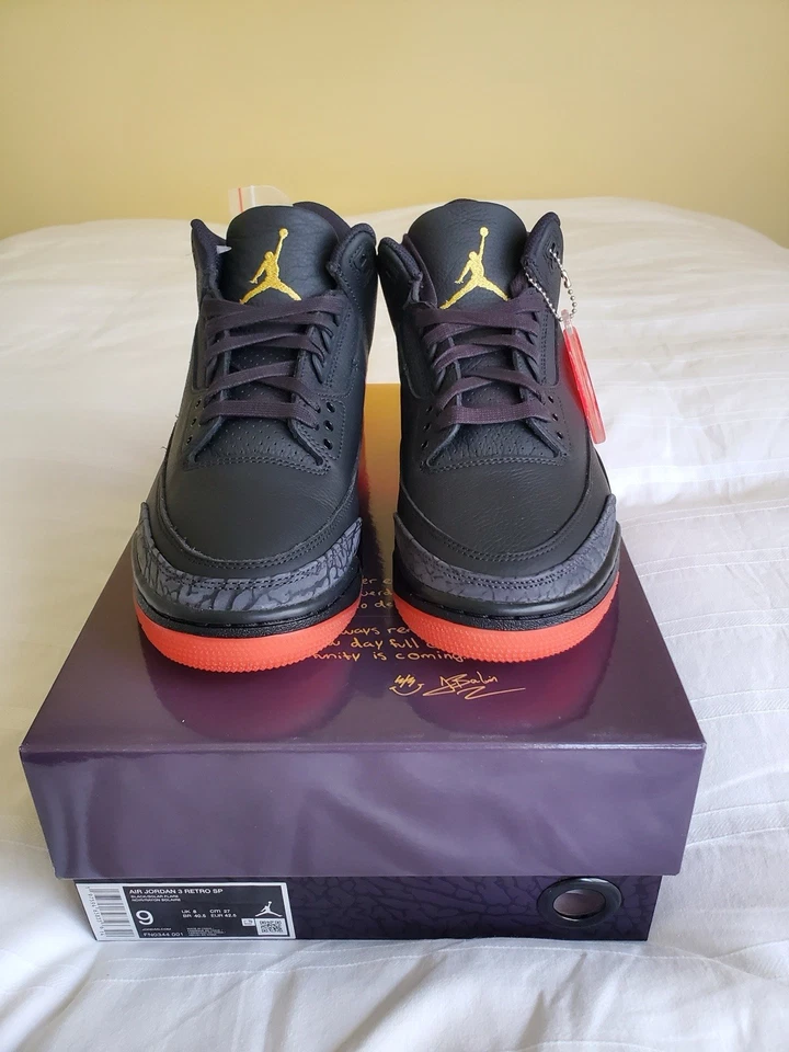 Size US9 - J. Balvin x Air Jordan 3 Retro Rio - image 3 of 4