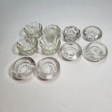 Vintage ~ 10 ~ Assorted Glass Salt Cellars