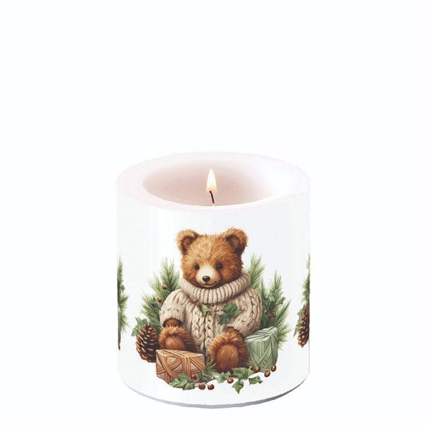 Kerze, Lampionkerze Cuddle Bear 9Cm Ambiente | KuschelbäR, Winter, Weihnachten-image